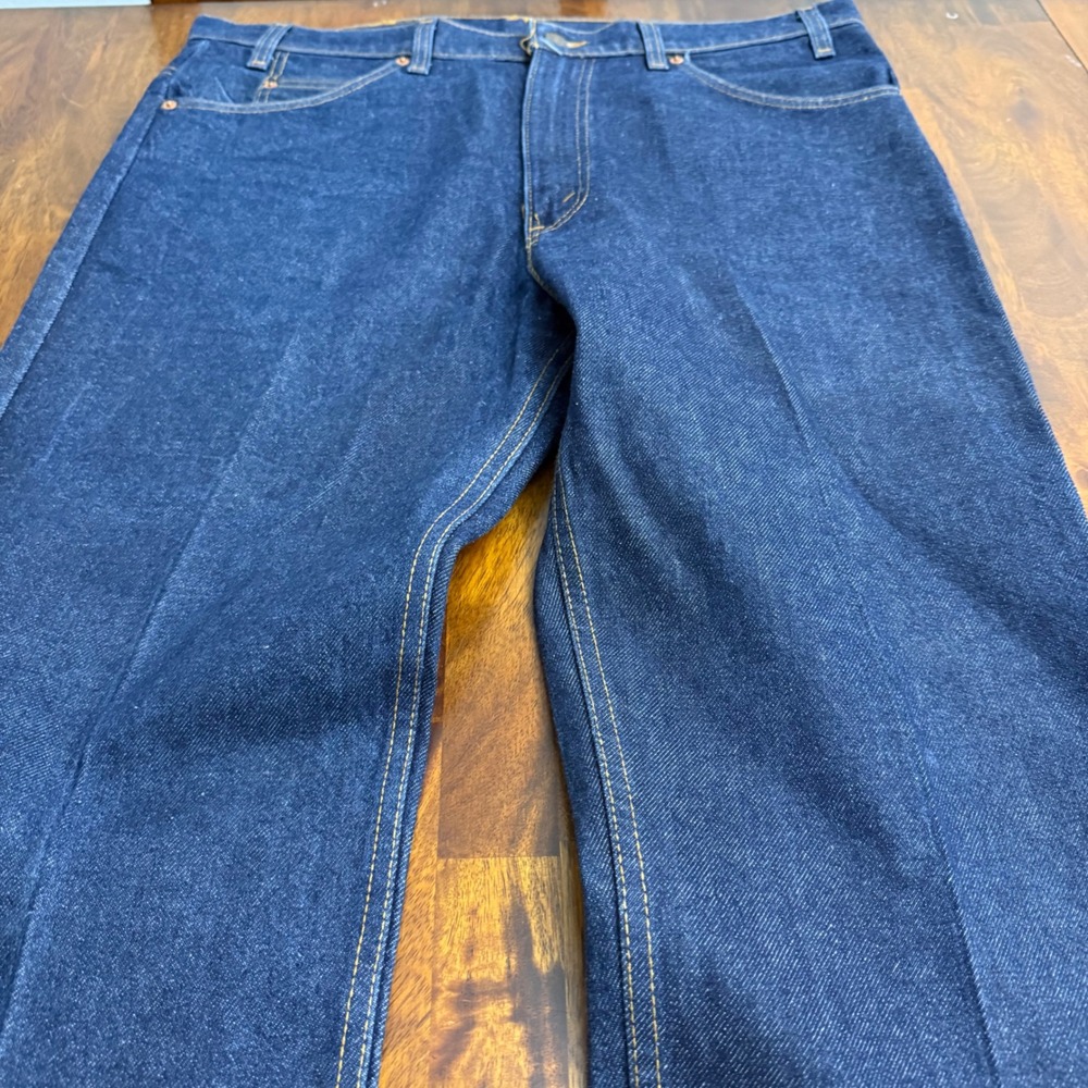 Vintage Levis 517 Orange Tab‎ Jeans Mens 38x31* Dark Wash Bootcut Made in USA - Picture 3 of 7